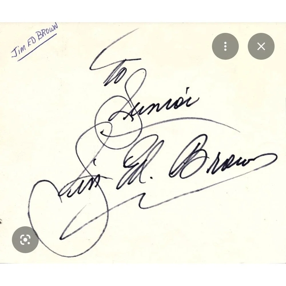1950s Vintage Fur Coat James‎ Hirsch Jim Ed Brown Autograph Rare Grand Ole Opry